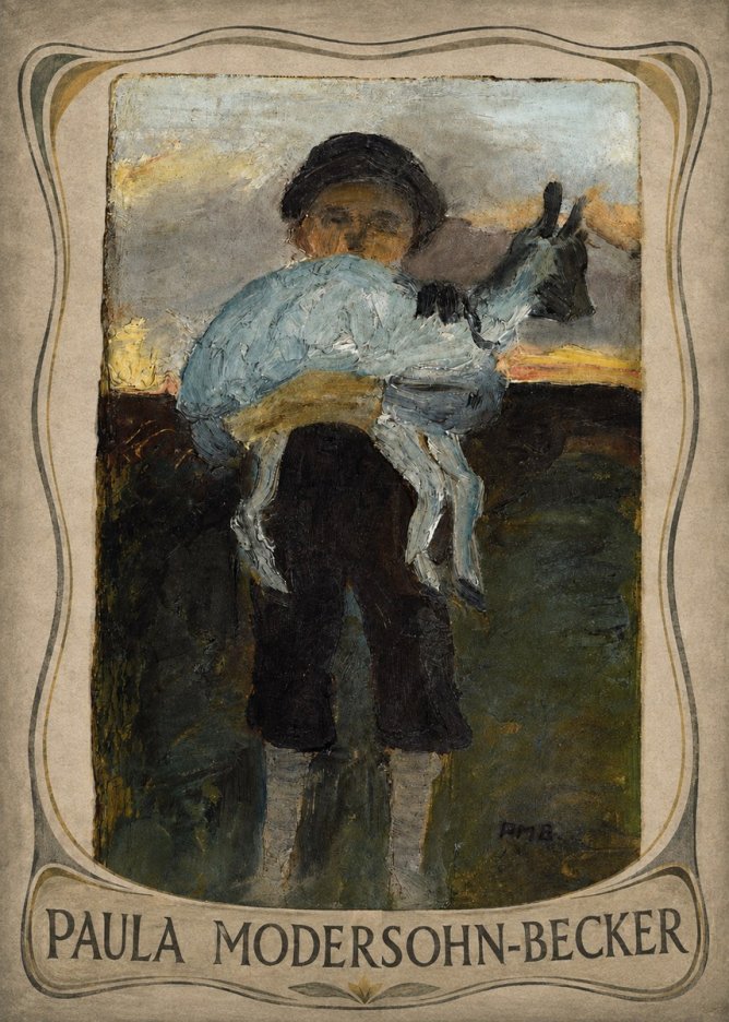 Paula Modersohn-Becker Boy with Goat No3 - Juliste