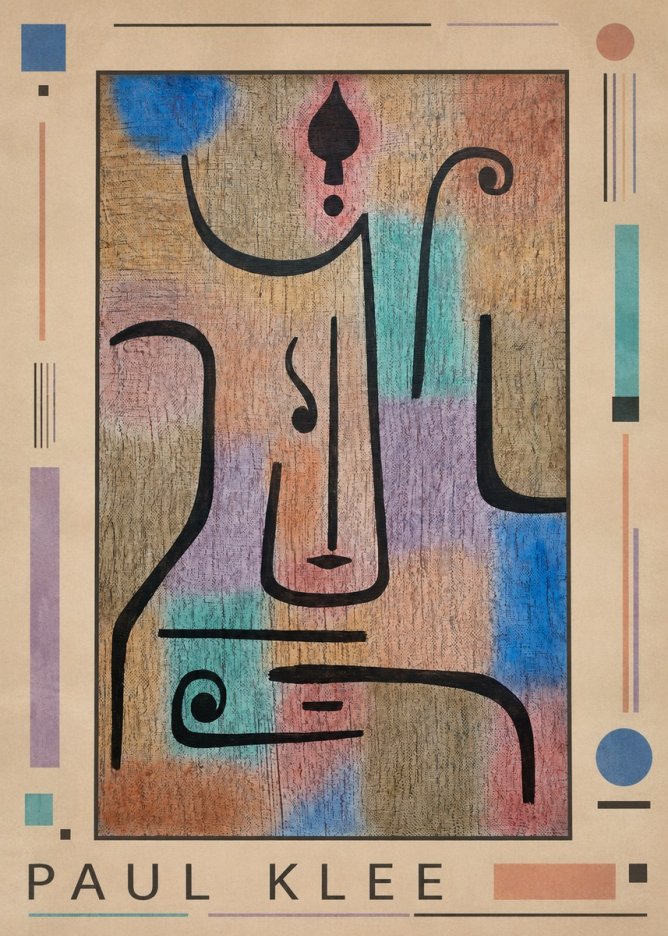 Paul Klee Mask of the Heart No1 - Juliste