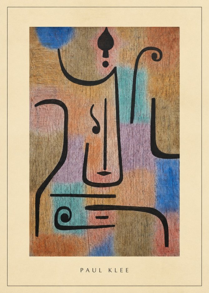 Paul Klee Mask of the Heart No3 - Juliste