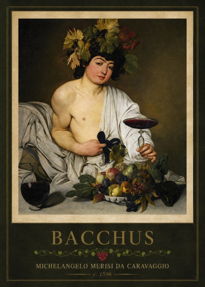 Michelangelo Merisi da Caravaggio Bacchus I No1 - Juliste
