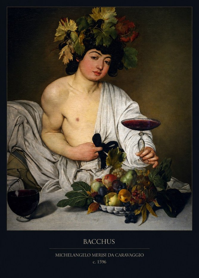 Michelangelo Merisi da Caravaggio Bacchus I No6 - Juliste