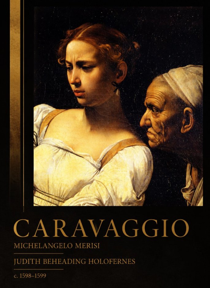 Michelangelo Merisi da Caravaggio Judith Beheading Holofernes I No2 - Juliste