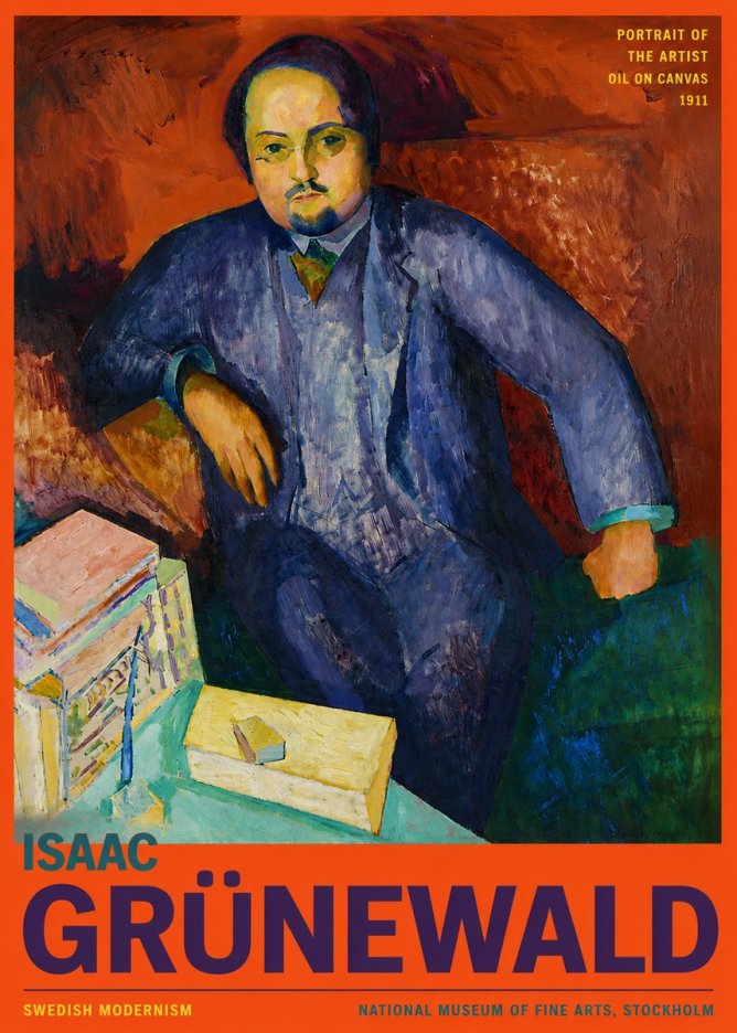 Isaac Grünewald Portrait of the Artist No2 - Juliste