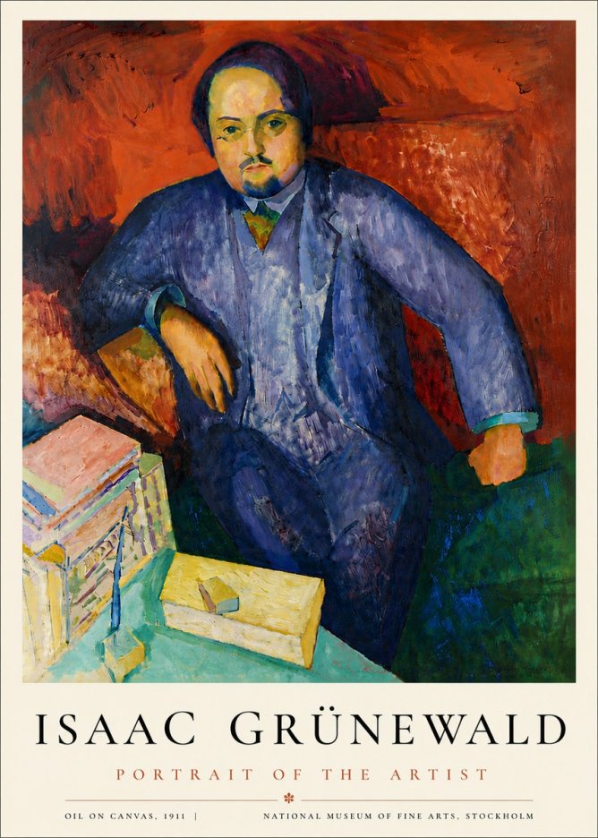 Isaac Grünewald Portrait of the Artist No6 - Juliste