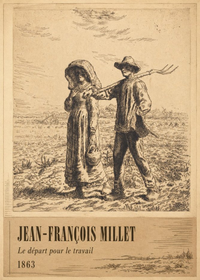 Jean-François Millet Le Départ Pour Le Travail I No2 - Juliste