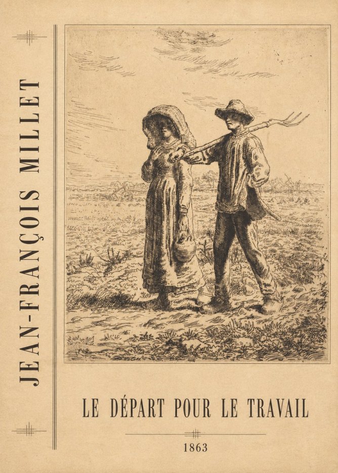 Jean-François Millet Le Départ Pour Le Travail I No4 - Juliste
