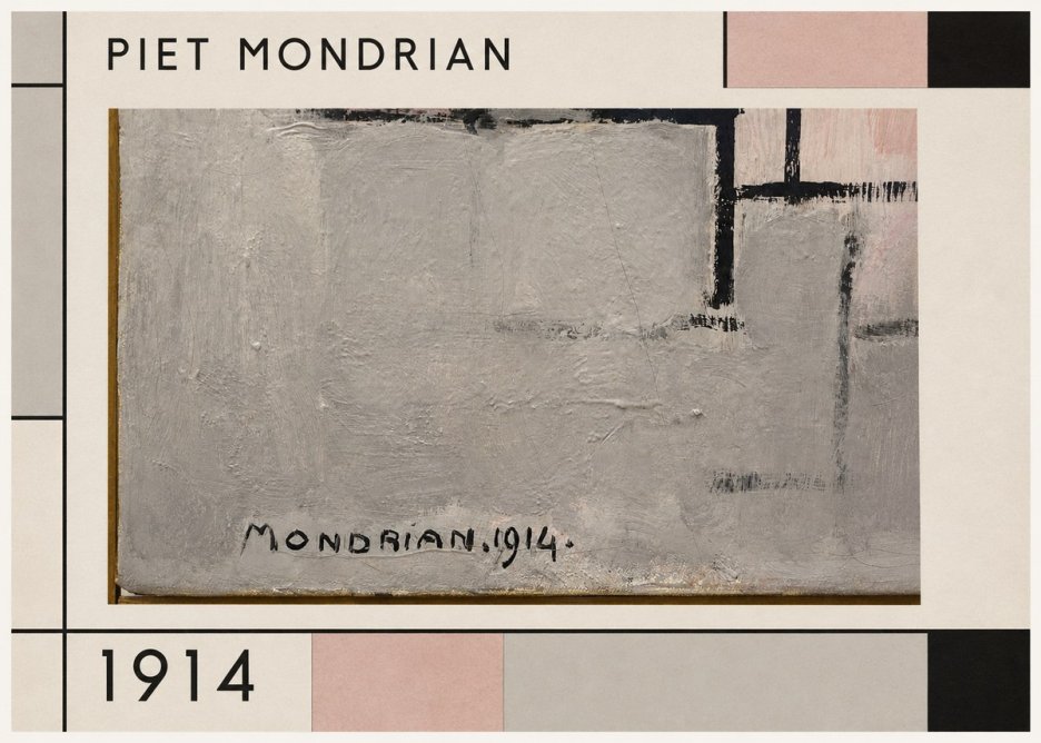 Piet Mondrian Composition 1914 No1 - Juliste
