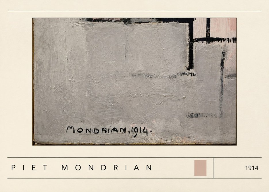 Piet Mondrian Composition 1914 No3 - Juliste