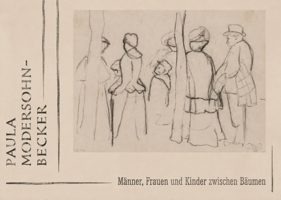 Paula Modersohn-Becker Männer, Frauen Und Kinder Zwischen Bäumen No2 - Juliste