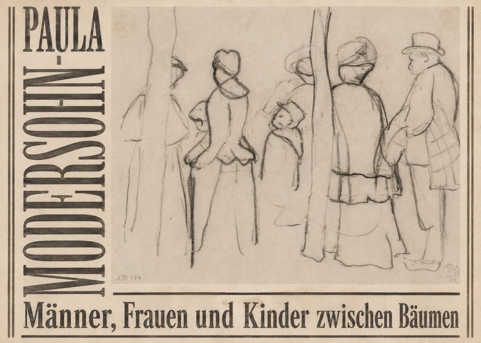 Paula Modersohn-Becker Männer, Frauen Und Kinder Zwischen Bäumen No5 - Juliste
