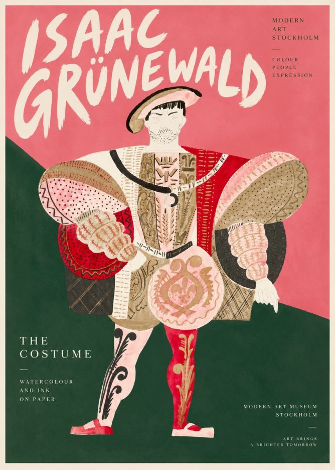 Isaac Grünewald The Costume I No3 - Juliste