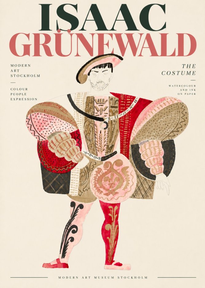 Isaac Grünewald The Costume I No6 - Juliste
