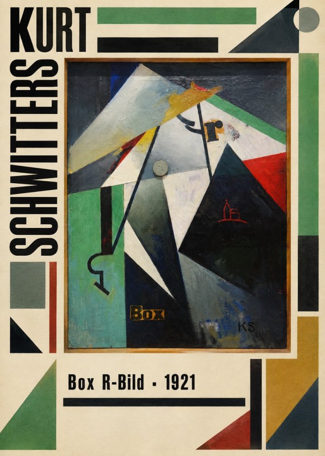 Kurt Schwitters Box R-bild No3 - Juliste