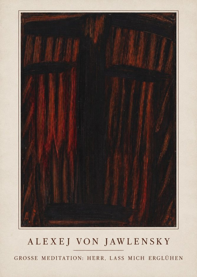 Alexej von Jawlensky Grosse Meditation: Herr, Lass Mich Erglühen No3 - Juliste