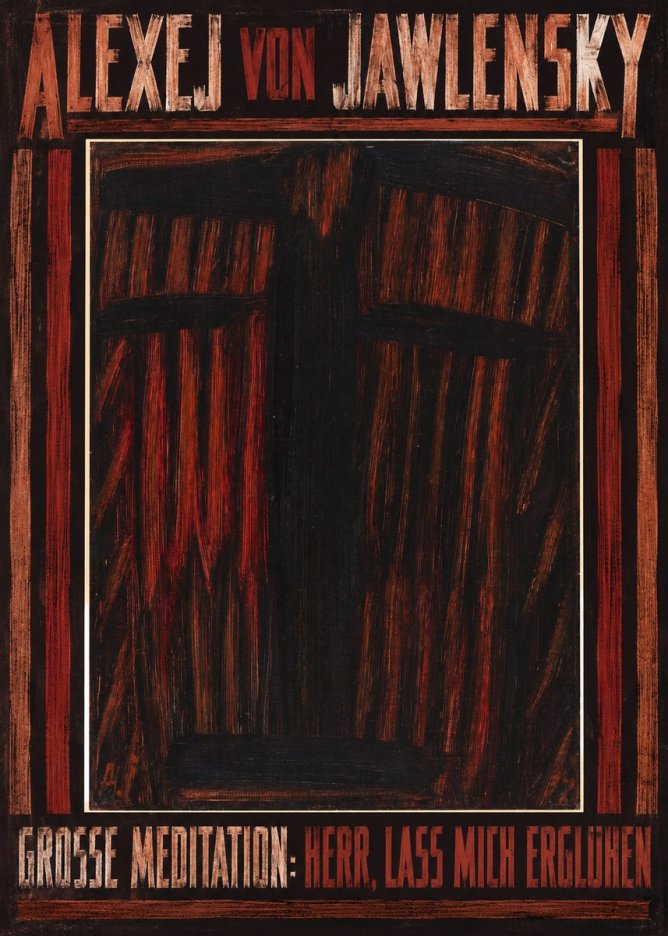 Alexej von Jawlensky Grosse Meditation: Herr, Lass Mich Erglühen No4 - Juliste