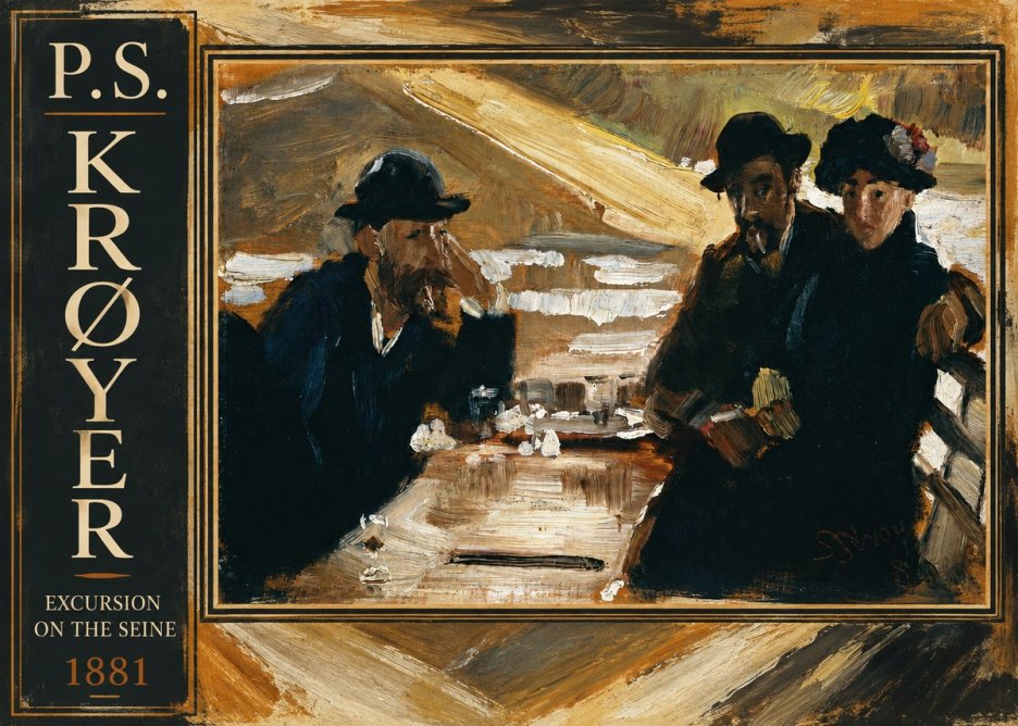 P.S. Krøyer Excursion on the Seine No2 - Juliste