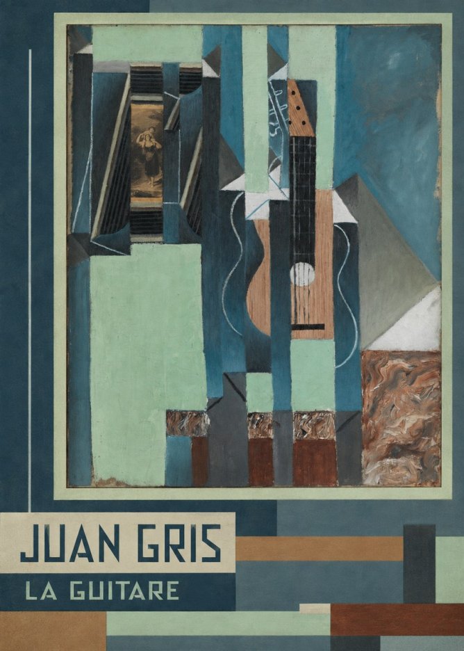 Juan Gris La Guitare No3 - Juliste