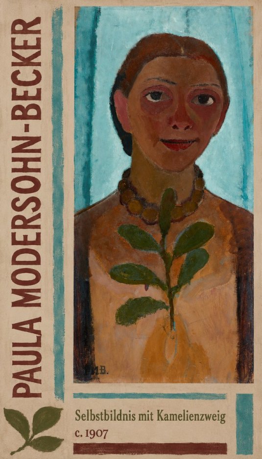 Paula Modersohn-Becker Selbstbildnis Mit Kamelienzweig No2 - Juliste