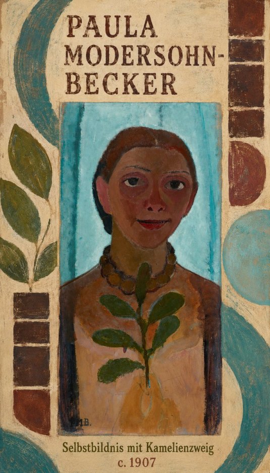 Paula Modersohn-Becker Selbstbildnis Mit Kamelienzweig No6 - Juliste