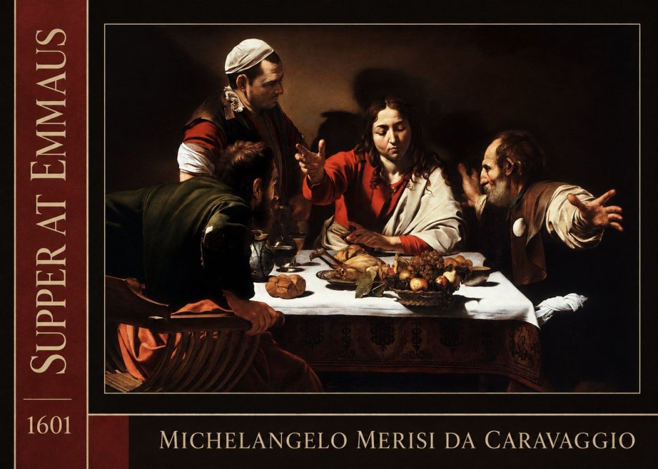Michelangelo Merisi da Caravaggio Supper at Emmaus No2 - Juliste