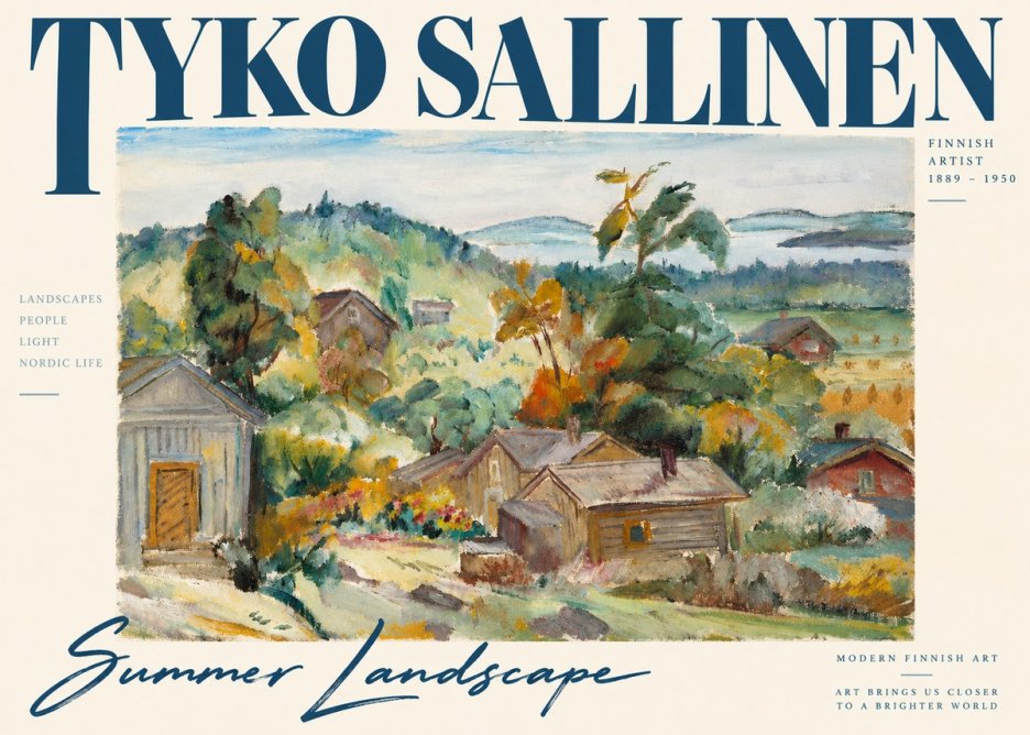 Tyko Sallinen Summer Landscape No3 - Juliste