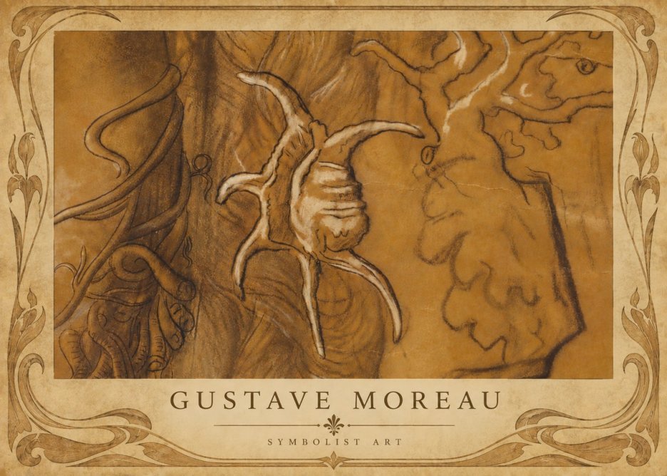 Gustave Moreau Mystical Shell Study No6 - Juliste