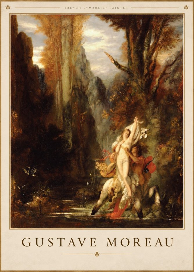 Gustave Moreau Jupiter and Semele I No3 - Juliste