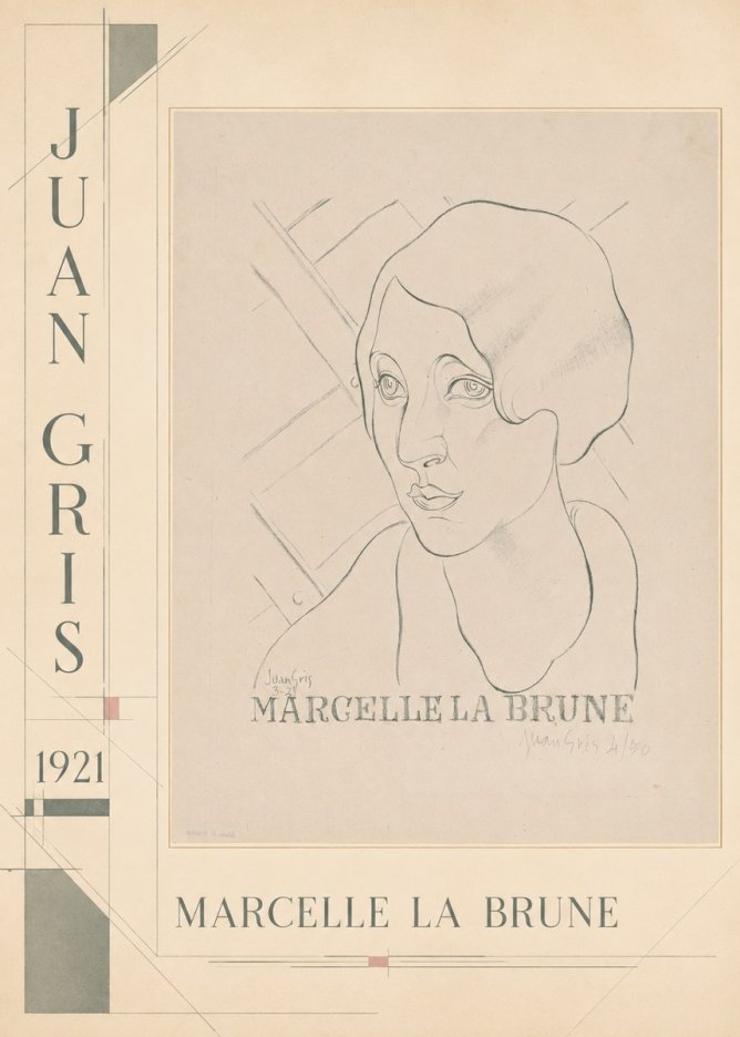 Juan Gris Marcelle La Brune I No3 - Juliste