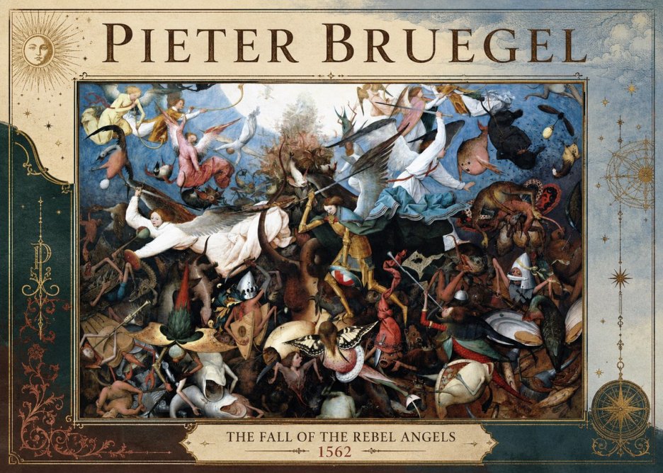 Pieter Bruegel The Fall of the Rebel Angels I No4 - Juliste