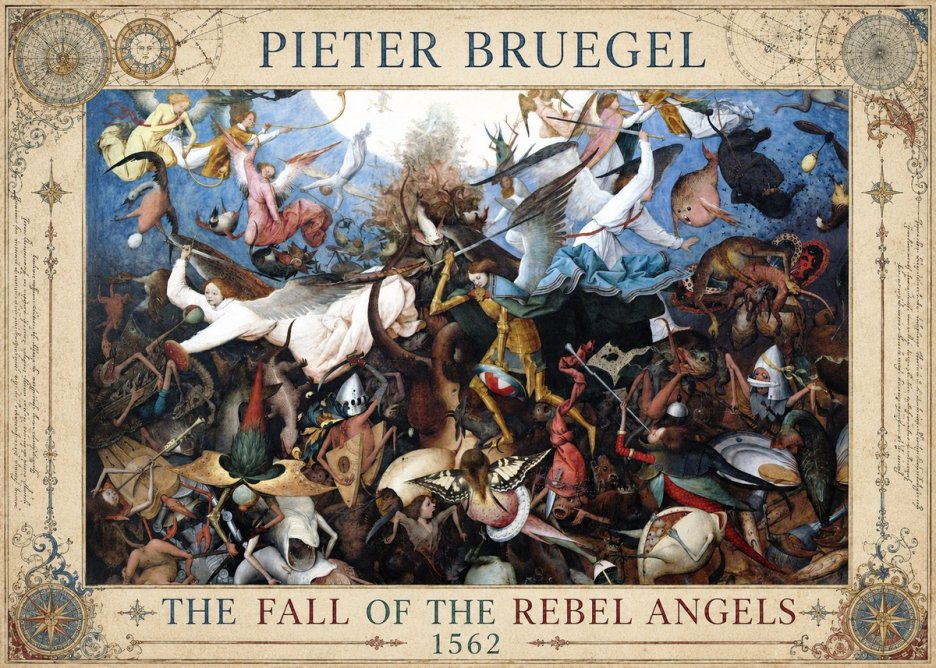 Pieter Bruegel The Fall of the Rebel Angels I No5 - Juliste