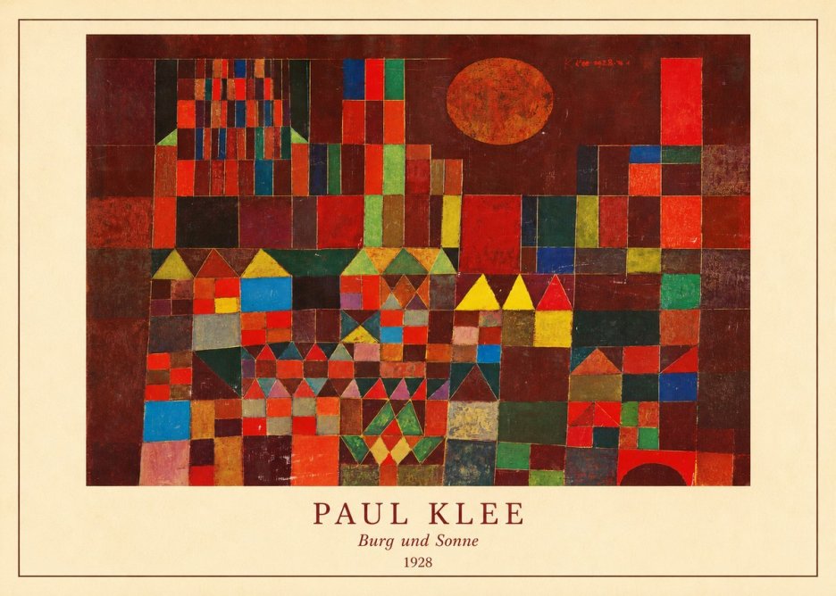 Paul Klee Burg Und Sonne No4 - Juliste