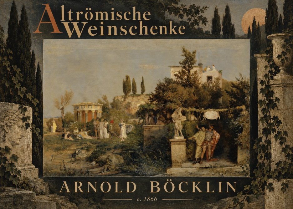 Arnold Böcklin Altrömische Weinschenke No6 - Juliste