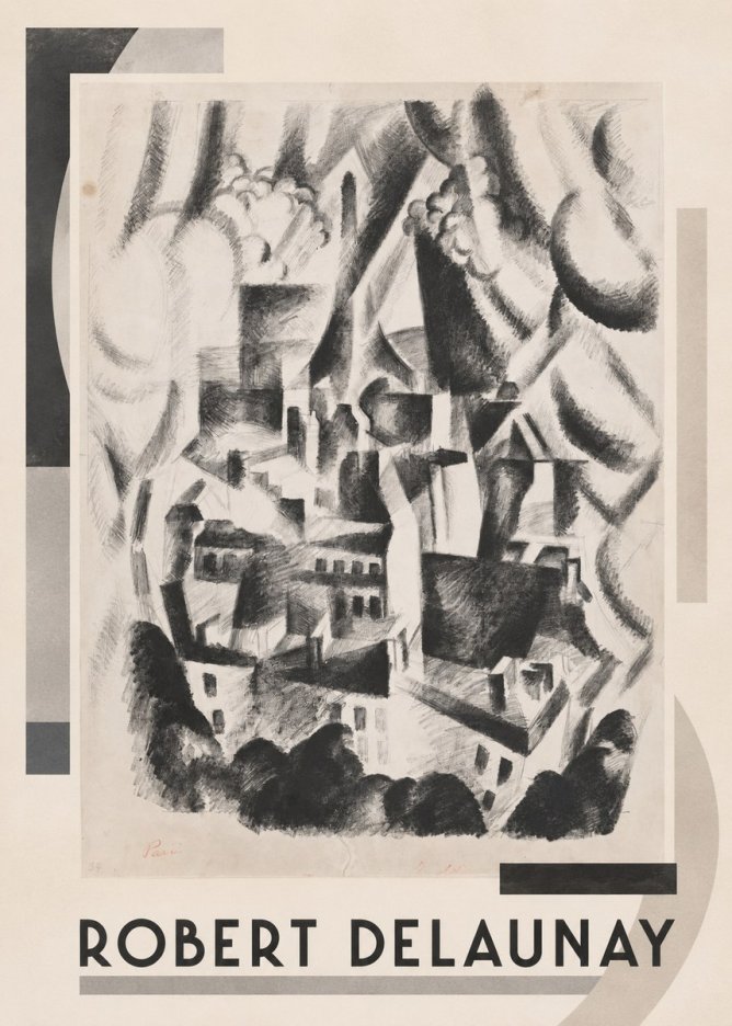 Robert Delaunay Vue Sur La Ville No1 - Juliste