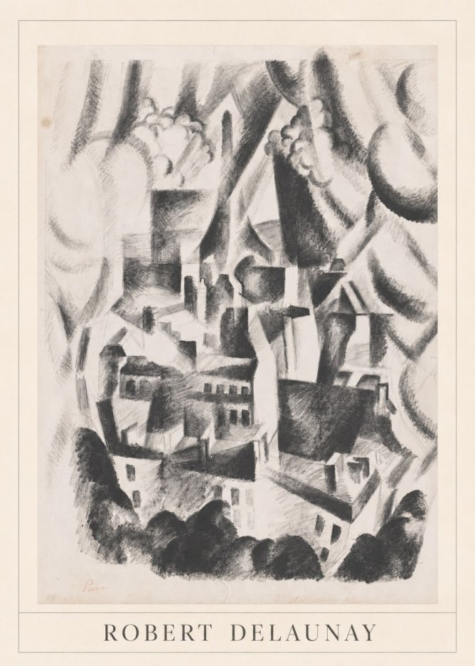 Robert Delaunay Vue Sur La Ville No3 - Juliste