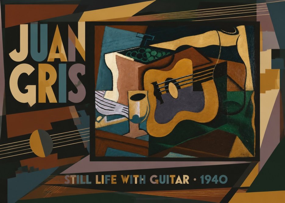 Juan Gris Still Life with Guitar No6 - Juliste