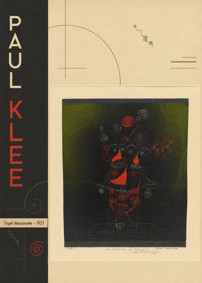 Paul Klee Tripel-marionette No2 - Juliste
