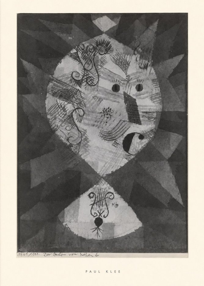 Paul Klee Der O Vom Hohen C No6 - Juliste