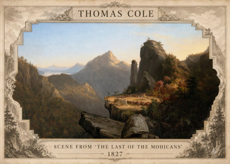 Thomas Cole Scene from 'the Last of the Mohicans' No3 - Juliste