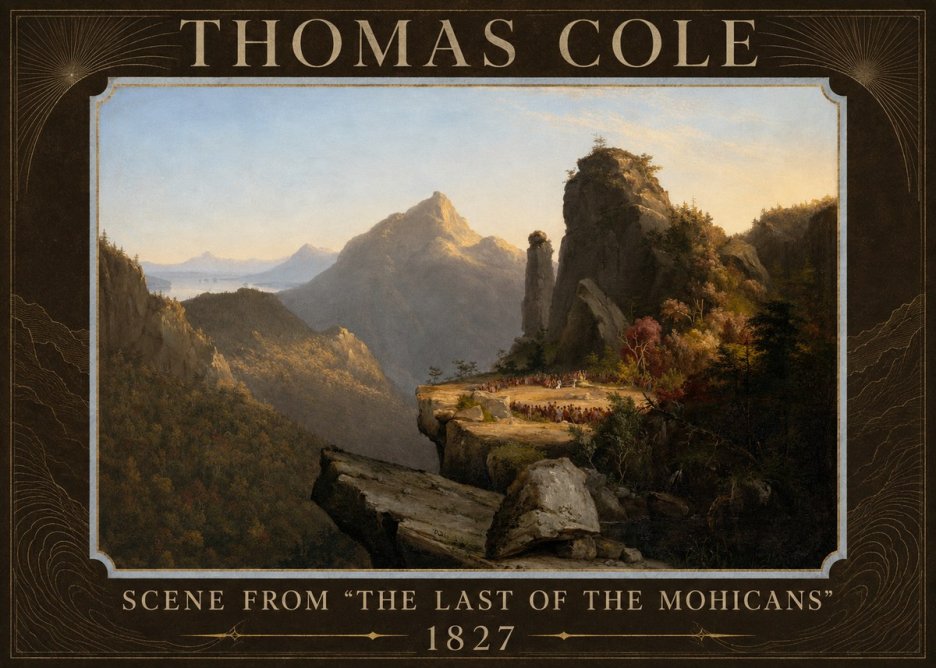 Thomas Cole Scene from 'the Last of the Mohicans' No6 - Juliste