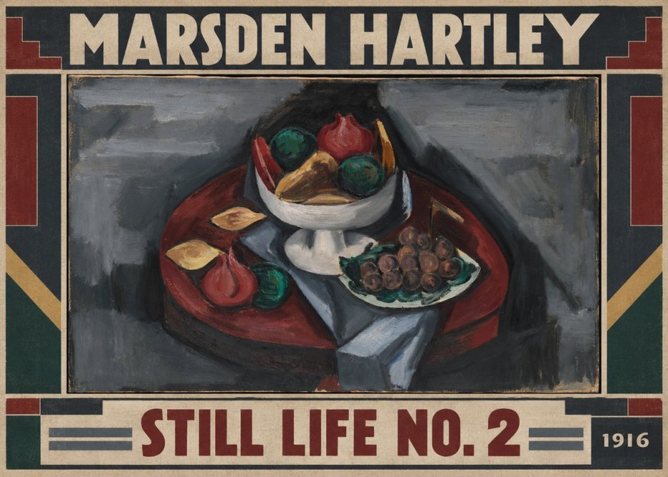 Marsden Hartley Still Life No. 2 No1 - Juliste
