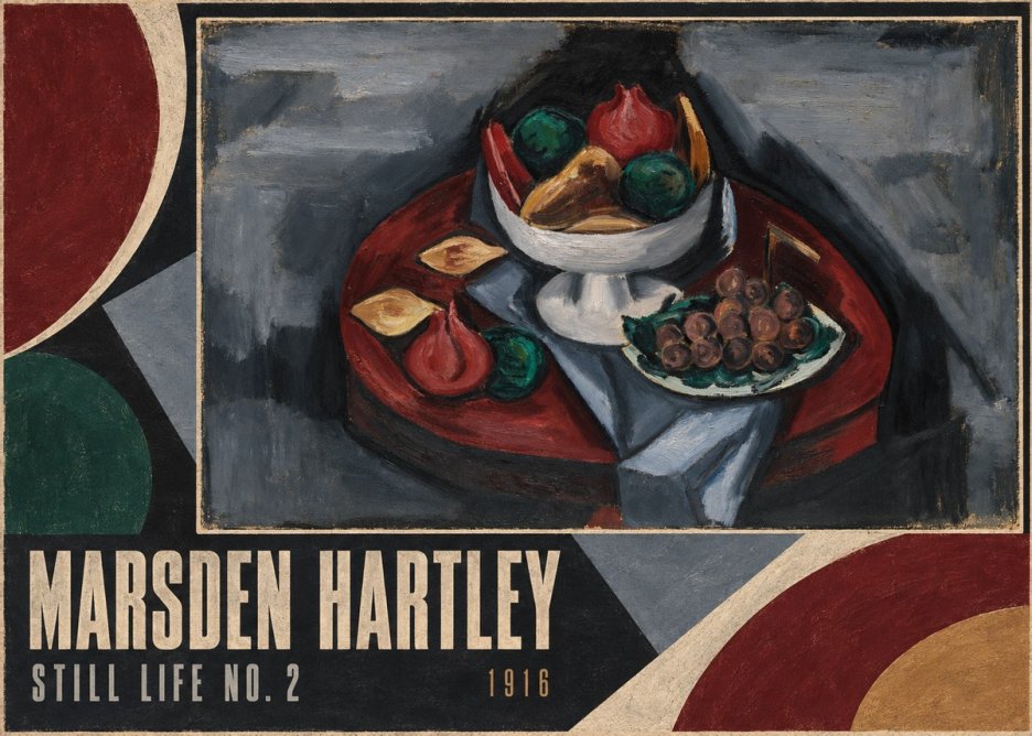 Marsden Hartley Still Life No. 2 No4 - Juliste