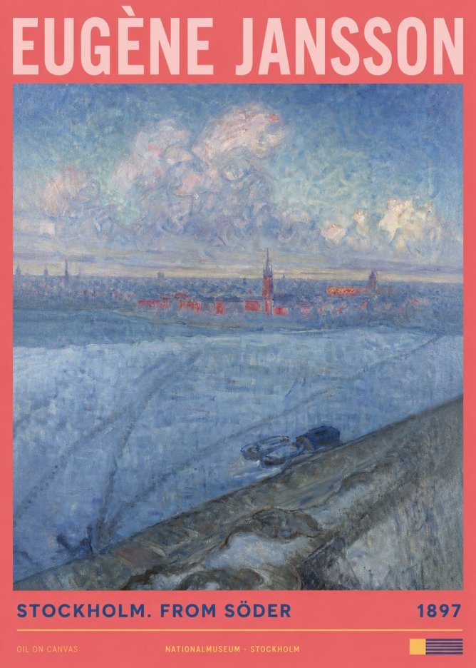 Eugène Jansson Stockholm. from Söder No2 - Juliste