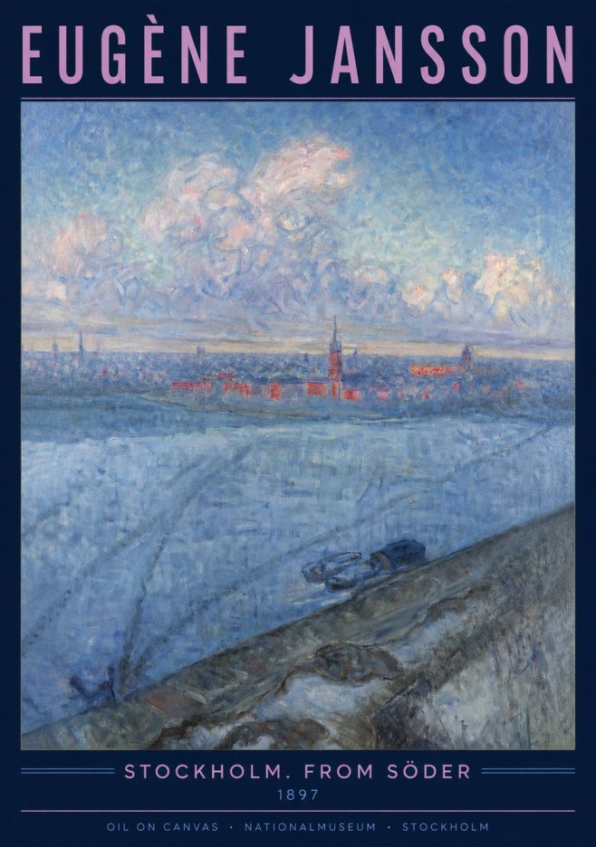 Eugène Jansson Stockholm. from Söder No3 - Juliste
