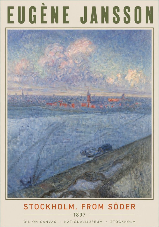 Eugène Jansson Stockholm. from Söder No4 - Juliste