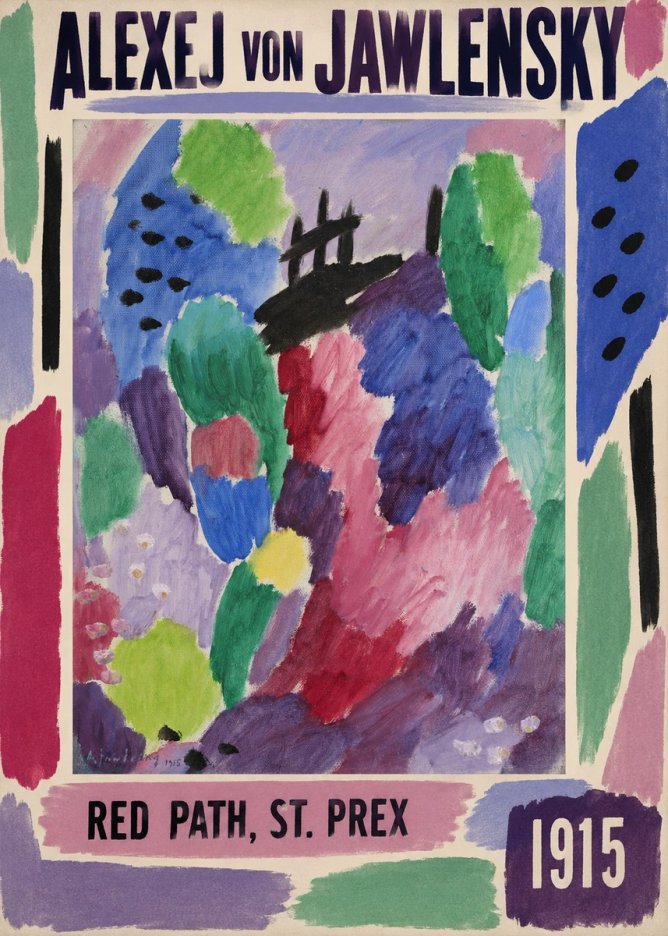 Alexej von Jawlensky Red Path, St. Prex I No2 - Juliste