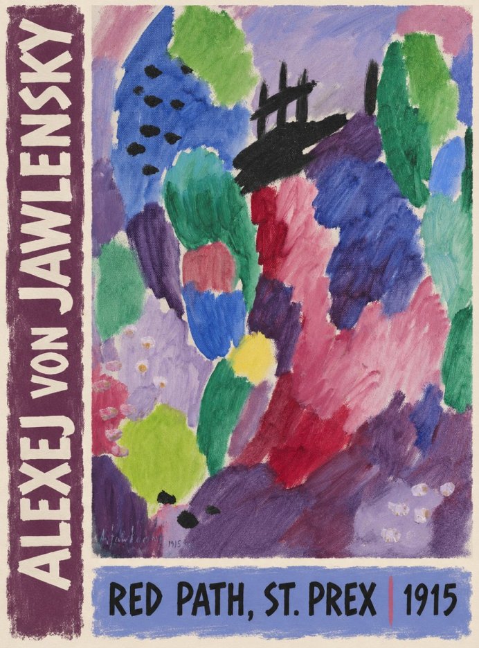 Alexej von Jawlensky Red Path, St. Prex I No3 - Juliste