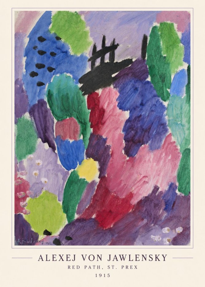 Alexej von Jawlensky Red Path, St. Prex I No4 - Juliste