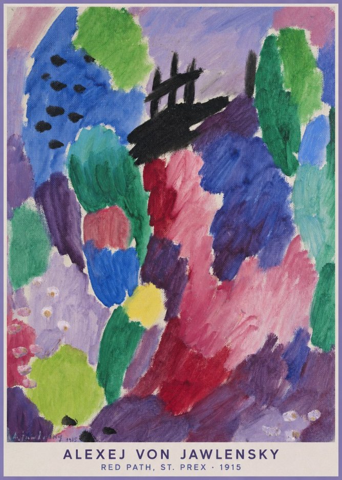 Alexej von Jawlensky Red Path, St. Prex I No5 - Juliste