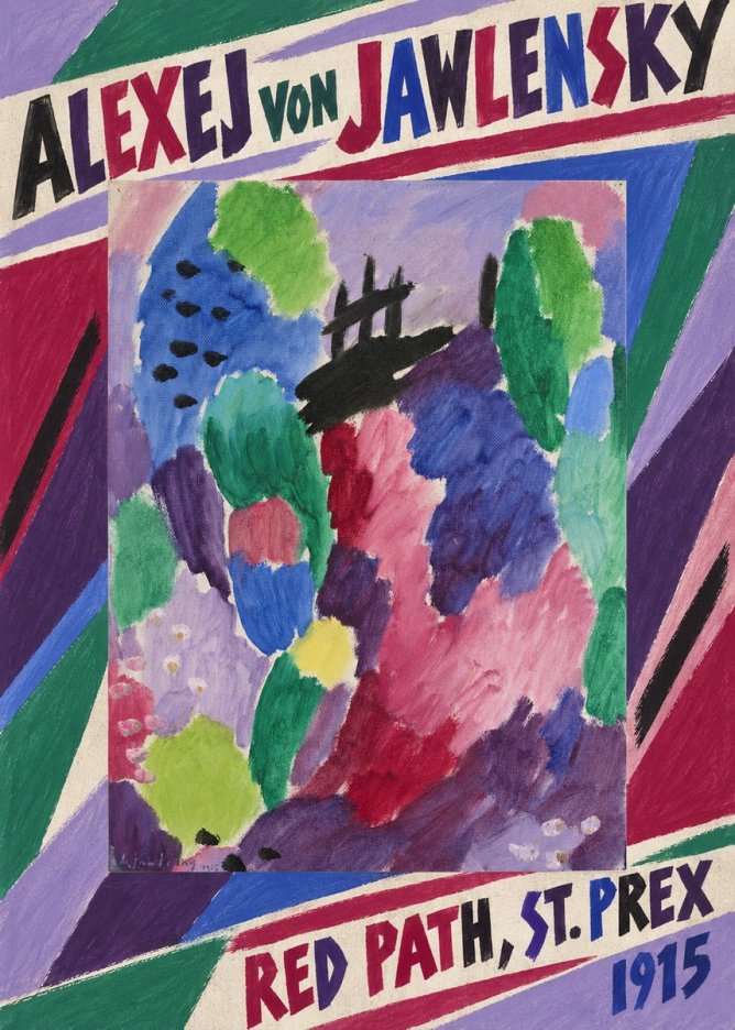 Alexej von Jawlensky Red Path, St. Prex I No6 - Juliste