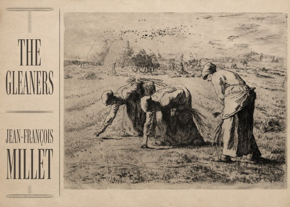 Jean-François Millet The Gleaners No2 - Juliste